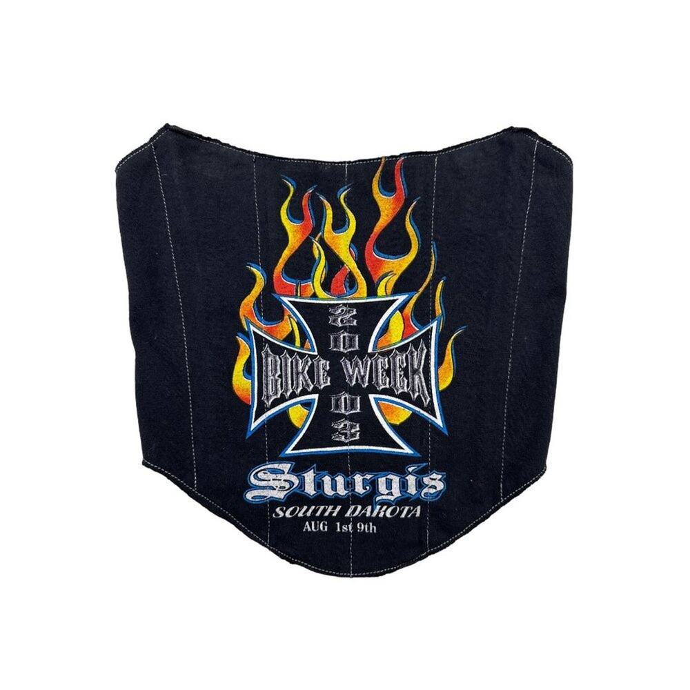 Iamkoko.la - Sturgis Sout Dakota Bike Week Lace Up Back Corset in Black